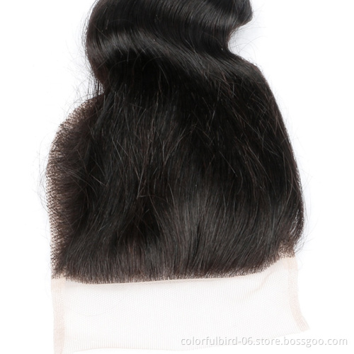 Lace Closure Body Wave Closure Double Drawn Virgin Hair 4x4 Lace Closure Human hair Brazilian Hair